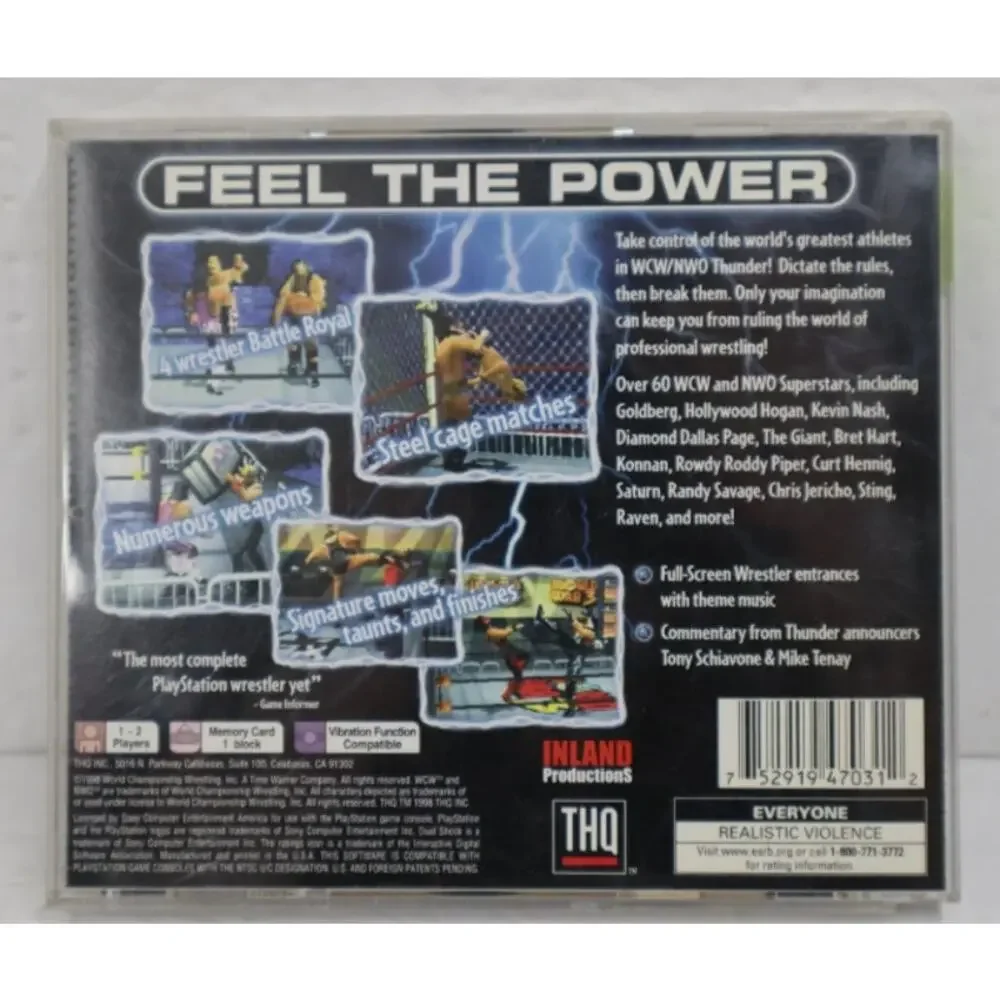 WCW/nWo Thunder for the Sony PlayStation 1